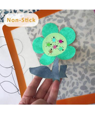 Applique Fusing Mat 17x24 with See-Through Design - Silicone Mat for Arts & Crafts, Bonus Teflon Coated Sheet and Iron Rest Pad Included - Buy Online on GoSupps.com