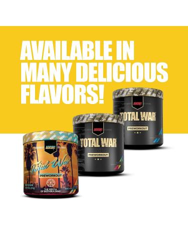 REDCON1 Total War Pre Workout Powder - Citrulline Malate & Beta Alanine - Fast Acting Caffeinated Preworkout - Black Tea Lemonade Flavor - 15 Servings - Buy Online on GoSupps.com
