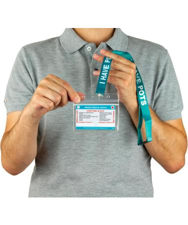 Postural Orthostatic Tachycardia Syndrome (POTS) Medical Card & Lanyard | Emergency Contact & Writing Panel | POTS Awareness Accessory - Buy Online on GoSupps.com