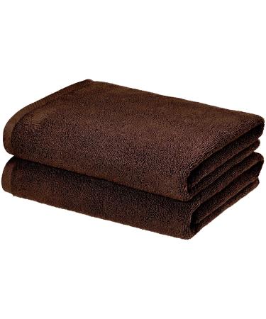 OBA HOME Cotton Bath Sheet Towel (Dark Brown)