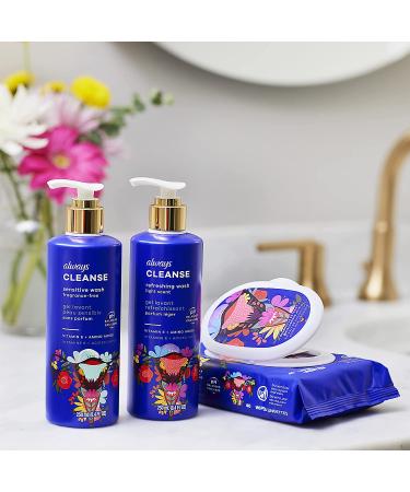 Always Refresh Intimate Wipes for Women - pH Balanced, Fragrance-Free - 80 Count (2 Packs) - Buy Online on GoSupps.com