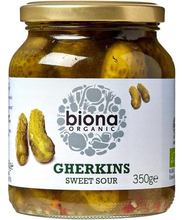 Biona Biona Organic - Jarred Pickles - Gherkins - 350 g (Case of 6)