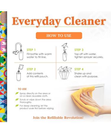 Truly Free Everyday Cleaner - Natural All-Purpose Spray & 2 Refills | Eco-Friendly Household Cleaning Supplies - Buy Online on GoSupps.com