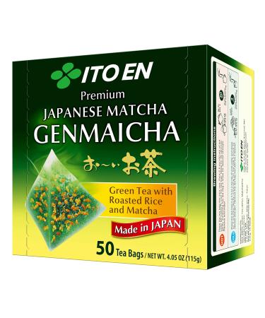 ITO EN Oi Ocha Premium Matcha Genmaicha Th Vert Matcha Japonais - Sachet de Th 50 Pi ces (1 pi ce)