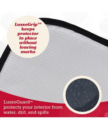 Lusso Gear Car Seat Protector - Non-Slip, Waterproof, Thick Padding, 2 Mesh Pockets - Gray Baby Seat Protector for Leather Seats - Buy Online on GoSupps.com