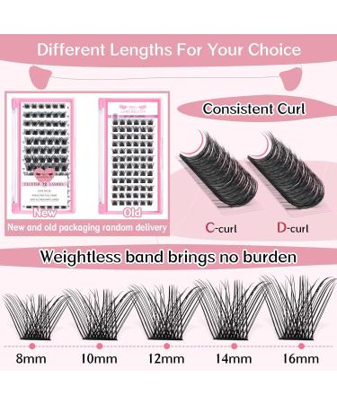 72 Pcs Individual Lash Clusters - DIY Volume Eyelashes - Super Thin Band - Comfortable - 12mm C Curl - Buy Online on GoSupps.com