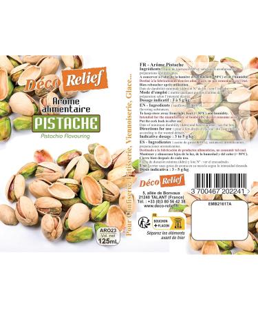 D co Relief - Pistachio Liquid Flavor 125 ml - Pastry & Yogurt Maker Food Flavor - For Cakes Pastries Yogurts - Buy Online on GoSupps.com
