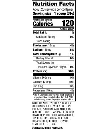 Dymatize ISO100 Hydrolyzed Protein Powder - 100% Whey Isolate Protein - 25g Protein, 5.5g BCAAs - Gluten Free - Fast Absorbing & Easy Digesting - Cookies & Cream 20 Servings - Buy Online on GoSupps.com