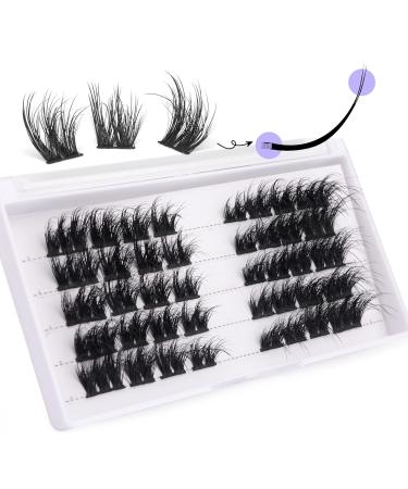 ALICE C2 Cluster Lashes: Wispy 3D Flat DIY Faux Mink Lash Clusters - Individual False Eyelashes Pack - Buy Online on GoSupps.com