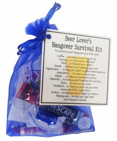 SMILE GIFTS UK Beer Lover's Hangover Survival Kit Gift (Novelty Party favour birthday hangover gift beer gift drinking gift stocking filler secret santa novelty hangover gift)