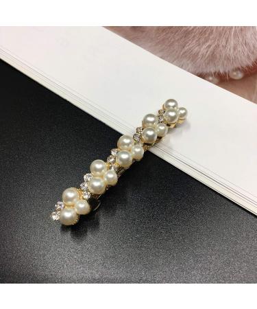 Careor Perlen-Haar-Spangen Set | Fashionable Alloy Hair Clips with Artificial Pearl | Perfect Gift for Birthdays & Weddings | Stylish Hair Accessories for Women - Buy Online on GoSupps.com