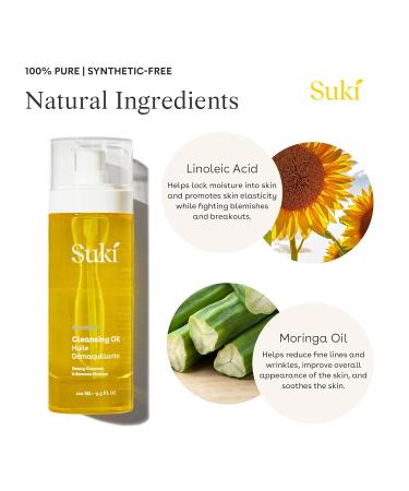 Suki Cleansing Oil 4 Fl Oz - Ultimate Makeup Remover Hydrating Facial Cleanser & Breakout Prevention | International Shipping Available - Buy Online on GoSupps.com