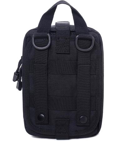 Honestptner Molle Pouch - Durable 600D Nylon Tactical Medical Pouch (Black) - Rip-Away EMT First Aid Bag - Buy Online on GoSupps.com