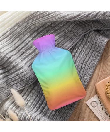Buy Hot Water Bottle with Lid - Rainbow Rubber Hot Water Bag for Pain Relief Cramps & Cold Therapy | Fast International Shipping - Buy Online on GoSupps.com