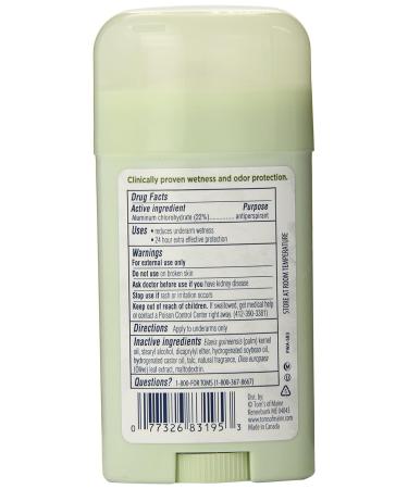 Tom's of Maine Women's Antiperspirant Stick Deodorant Natural Powder 2 Count - Long-Lasting Protection - Buy Online on GoSupps.com