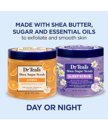 Dr Teal's Body Wash & Sugar Scrub Bundle with Epsom Salt Vitamin C & Essential Oils 24oz Body Wash (Pack of 2) & 19oz Sugar Scrub (Pack of 2) - Buy Online on GoSupps.com