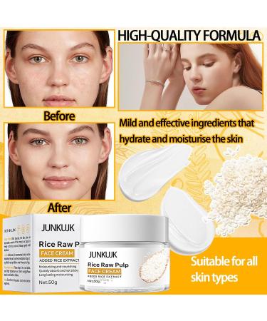 Moisturizing Rice Cream - Deep Hydrating Facial Moisturizer for Men and Women | Overnight Skin Care | 1PC - Buy Online on GoSupps.com