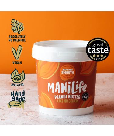 ManiLife Peanut Butter - All Natural Single Origin No Added Sugar No Palm Oil - Buy Online on GoSupps.com