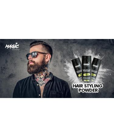 MAGIC COSMETICS Hair Powder Men | Unisex Root Styling Powder - 20g | Matt Look, Anti-Gravity Powder Styler for Instant Volume & Invisible Texture| Suitable for All Hair Types - Buy Online on GoSupps.com