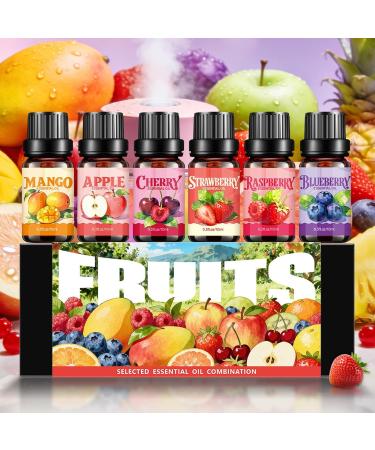 Diffuser Oil Set Refreshing | 10ml Fruit Oil for Humidifier Diffuser for relaxation car candle making Christmas New Year's birthday - Buy Online on GoSupps.com