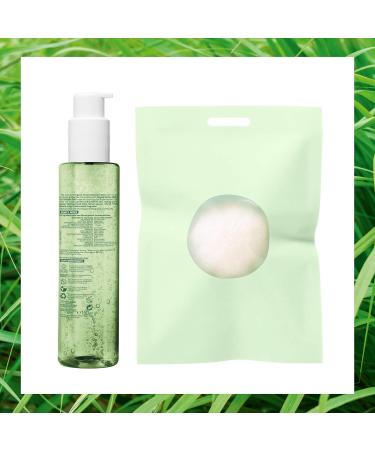 Garnier Organic Lemongrass Gel Wash and Konjac Sponge Deep Cleansing & Exfoliating Set for Healthy Glowing Skin - Suitable for Normal Combination & Sensitive Skin - Buy Online on GoSupps.com