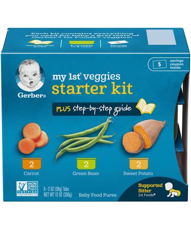 Gerber My 1st Fruits and Veggies Stage 1 Baby Food Starter Pack Bundle - 12 2oz Tubs - Buy Online on GoSupps.com