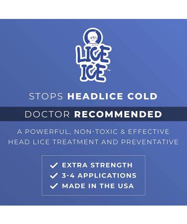 Lice Ice Extra Strength (8 FL OZ) Made in USA | Ultimate Head Lice Treatment | Safe & Non-Toxic Formulation | Family Size 8 Fl Oz - Buy Online on GoSupps.com