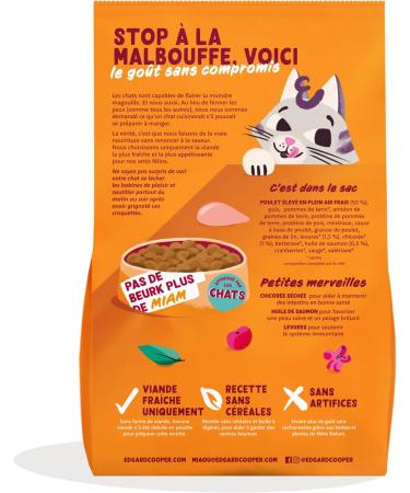 Edgard & Cooper Sterilized Cat Food Adult (Chicken 2 kg) Fresh meat and quality protein Real cat ingredients sterilized - Buy Online on GoSupps.com