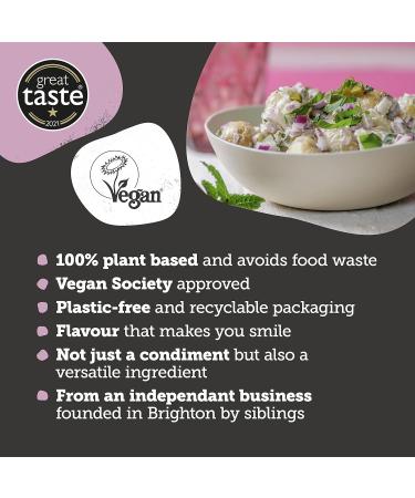 BeSaucy Black Truffle Mayonnaise 180g Glass Jar - Vegan Friendly Spread, Dip, Mash Stir-In and Pasta/Pizza Partner, UK-Made - Buy Online on GoSupps.com