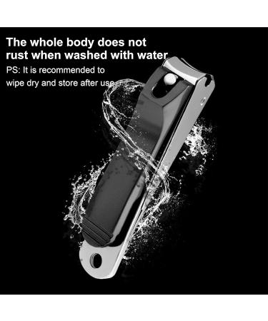 WeddHuis Set of 2 Stainless Steel Nail Clippers for Thick Nails Nail Cutters Sharp & Smooth Cut Suitable for Toenails and Fingernails - Buy Online on GoSupps.com