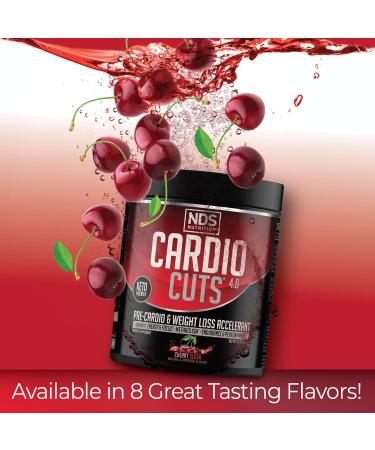 NDS Nutrition Cardio Cuts 4.0 Cherry Slush 8.6 oz - Energy-Boosting Pre-Workout Supplement - Buy Online on GoSupps.com