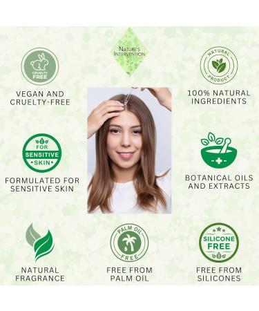 100% Natural Hair Growth Oil - Rich in Ricin Argan Macadamia & Coconut with Lavender Rosemary & Cedar - Natures Intervention 100ml | Repair & Promote Healthy Hair Growth - Buy Online on GoSupps.com