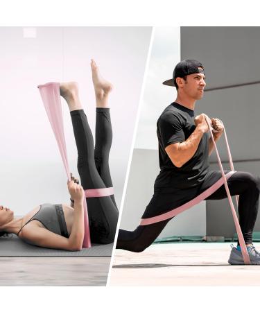 Proiron Fitness Straps Gymnastics Band Set | Latex Resistance Bands - Anti-Slip Full Body Stretching & Local Shape - 1.5m Pink - Buy Online on GoSupps.com