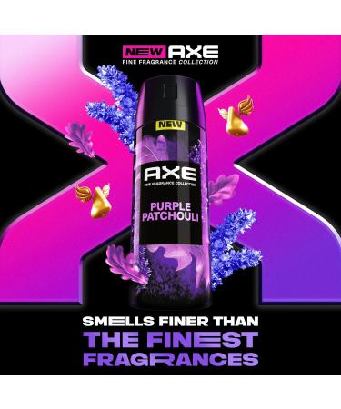AXE Fine Fragrance Collection Premium Body Spray Purple Patchouli with Citrus + Oak Essential Oils 3 Count with 72H Odor Protection Aluminum-Free 4 oz - Buy Online on GoSupps.com