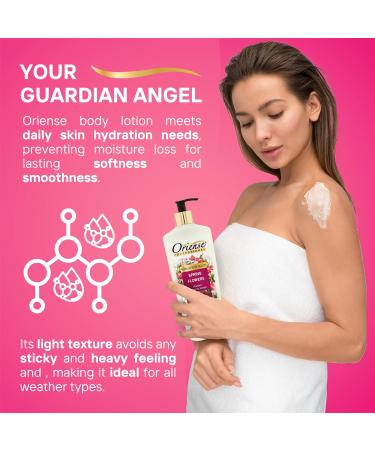 Spring Flowers Body Lotion - Chamomile Extract & Vitamin E for Soothing Hydration | Lightweight & Non-Sticky - 16.9 fl.oz | International Shipping Available - Buy Online on GoSupps.com