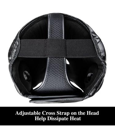 FitsT4 Boxing Headgear | Sparring Head Guard for Martial Arts Training | PU Leather | Large-X-Large - Buy Online on GoSupps.com