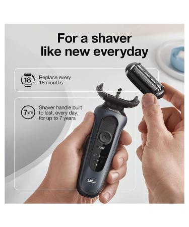 Braun Series 6 6075cc Electric Foil Shaver for Men | Wet & Dry Shave with Beard Trimmer | Clean & Charge SmartCare Center | Rechargeable Waterproof Razor in Black - Includes Leather Travel Case - Buy Online on GoSupps.com
