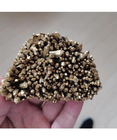 Natural Crystal Rough Decorative Ornaments Natural Cluster Electroplate Gold Silver Specimen Stone PointsRaw Stone Home Decor Gift (Size : 130-170g) (Size : 220-260g) - Buy Online on GoSupps.com