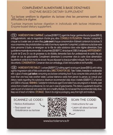  Lactol rance LACTOLERANCE ULTRA High Concentration of Lactase (20 000 FCC) and Lipase (500 IU) Optimal Digestion of Lactose and Fat - Buy Online on GoSupps.com