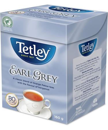 Tetley Orange Pekoe Black Tea - 144 Tea Bags 454 Grams Contains Caffeine & Earl Grey Black Tea - 80 Tea Bags 160 Grams Contains Caffeine - Buy Online on GoSupps.com