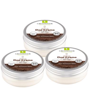50ml Greendoor cream deodorant WITHOUT ALUMINUM, very effective against perspiration odor, vegan, natural, without preservatives, ORGANIC deodorant without alcohol, not tested on animals
