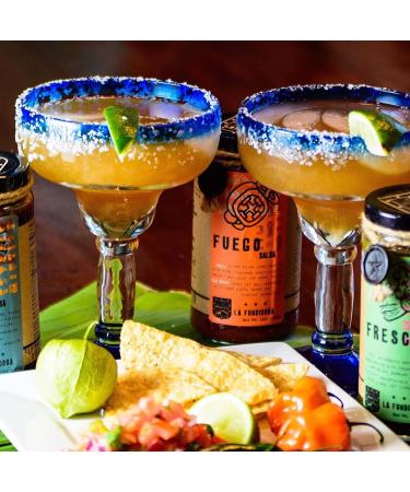 La Fundidora Mexican Medium Hot Salsa Sampler - Authentic Homemade Recipe - All Natural Ingredients - Handmade Pepper - No Preservatives - Great Gift Set (Fresca, Fuego, Humo) - Buy Online on GoSupps.com