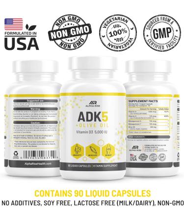 ALPHA RISE ADK 5 Vitamin Supplement + ADK 10 Vitamin Supplement - Buy Online on GoSupps.com