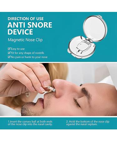 6PCS Silicone Magnetic Anti Snoring Nose Clip - Stop Snoring & Enjoy Quieter, Restful Sleep - Buy Online on GoSupps.com