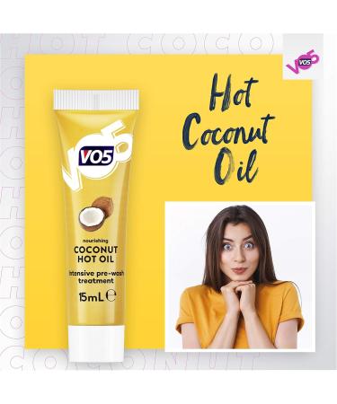 Vo5 Nourishing Coconut Hot Oil Treatment - 4 Pack (15ml Each) for Damaged Hair | Restore Shine & Strength - International Shipping Available - Buy Online on GoSupps.com