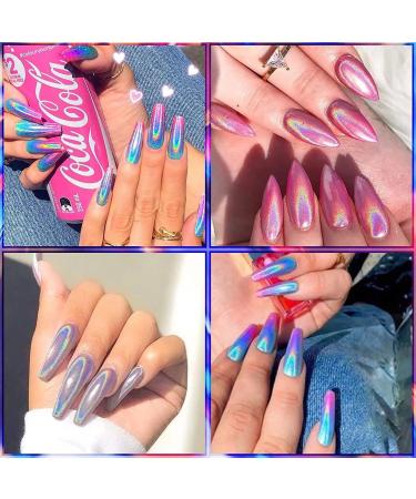 Bishengyf 6 Chrome Glitter Powder - Mirror Effect Chrome Pigments for Stunning Nail Art | International Shipping Available - Buy Online on GoSupps.com