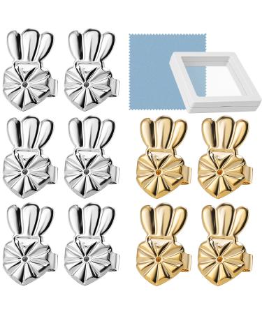 10 Pcs/5 Pairs Earring Backs for Studs, Droopy Ears and Heavy