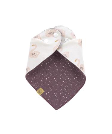 L SSIG Baby Bib Bandana Scarf - Reversible Cotton with Snap Fastener | Little Water Swan | International Shipping - Buy Online on GoSupps.com