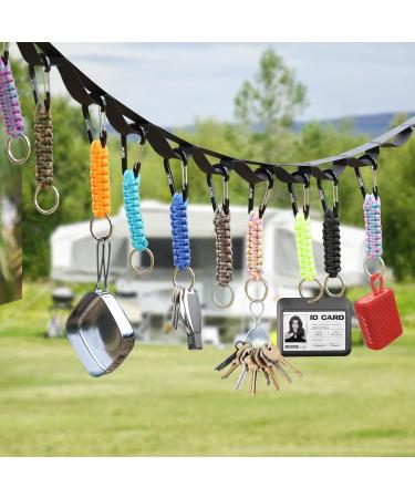 Eotw Paracord Karabiner | Personalized D Ring Key Ring for Motorcycle Auto Camping & Hiking - Unisex Black - Buy Online on GoSupps.com