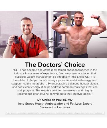 Inno Supps Inno Shred GLP-1 | Thermogenic Support + Appetite Support + Energy* | Berberine + Chromium | 60 Capsules. 30 Servings. Inno Shred GLP-1 - Fat Burner - Buy Online on GoSupps.com